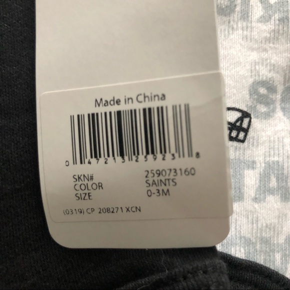 NWT Saints NFL Baby (0-3 months) Baby Sets (2) - Picture 5 of 5